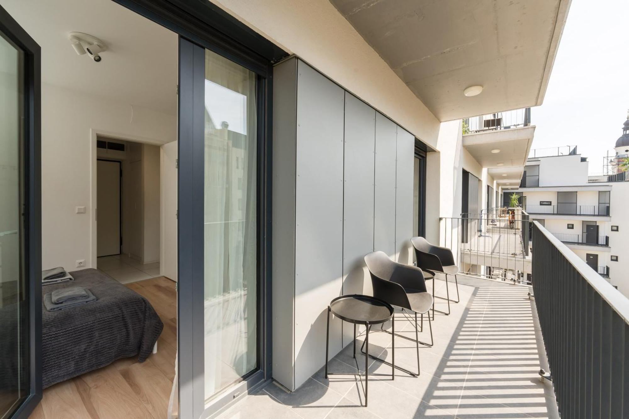 Brand New Modern Apartment-2 Rooms-Balcony-Garage Budapest Esterno foto